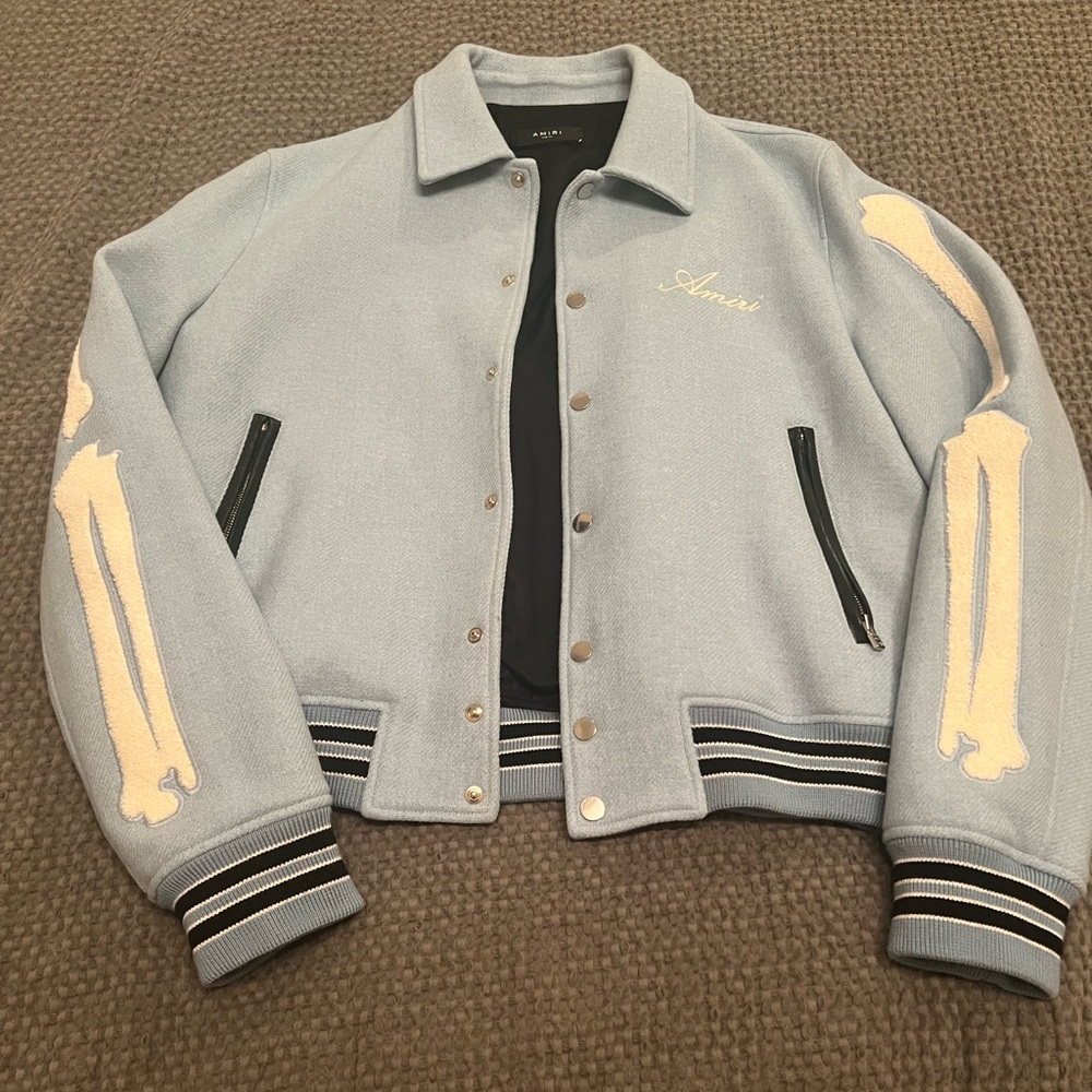 Amiri Bones Jacket - Ice Blue - Picture 2 of 16